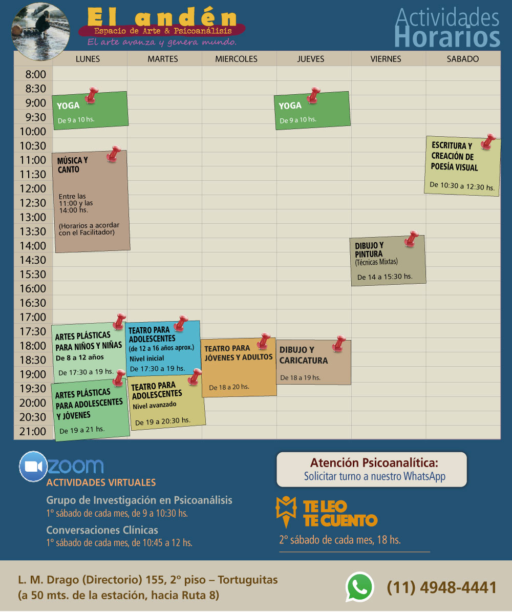 Talleres de Artes en El Andén, en Tortuguitas